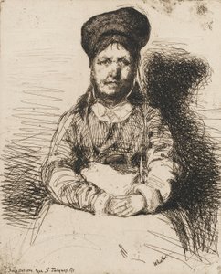 La Retameuse. Jeden z dvanácti leptů z přírody The French Set, 1858. od James Abbott McNeill Whistler