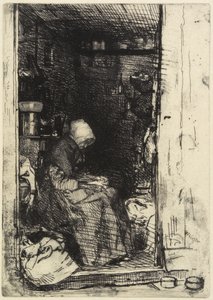 La Vieille aux Loques z "Dvanáct leptů z přírody" od James Abbott McNeill Whistler