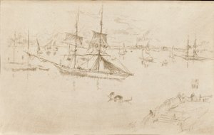 Laguna-poledne, 1879-1880. od James Abbott McNeill Whistler