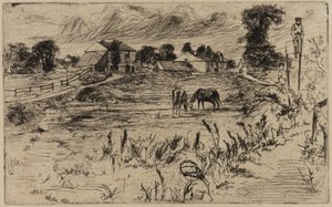 Krajina s koňmi, 1859. od James Abbott McNeill Whistler