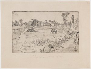 Krajina s koňmi, 1859. od James Abbott McNeill Whistler