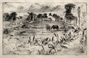 Krajina s koněm, 1859. od James Abbott McNeill Whistler