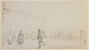 Pobřeží v Dieppe, 1857. od James Abbott McNeill Whistler