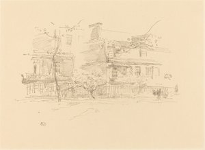 Lindsay Row, Chelsea, 1888. od James Abbott McNeill Whistler