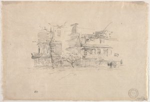 Lindsay Row, Chelsea, 1888. od James Abbott McNeill Whistler