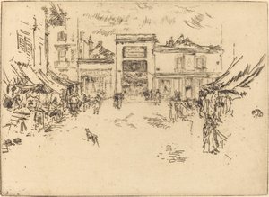 Little Market Place, Tours, 1888. od James Abbott McNeill Whistler