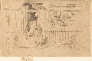Little Steps, Chelsea, c. 18841886. od James Abbott McNeill Whistler