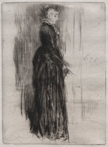 Malé sametové šaty. od James Abbott McNeill Whistler
