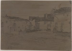 Liverdun. Jeden z dvanácti leptů z přírody, 1858. od James Abbott McNeill Whistler