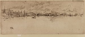 Dlouhé Benátky, 1879-1880. od James Abbott McNeill Whistler