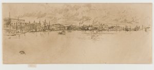 Dlouhé Benátky, 1879-1880. od James Abbott McNeill Whistler