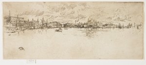 Dlouhé Benátky ze sady Druhé Benátky, 1879-1880 od James Abbott McNeill Whistler