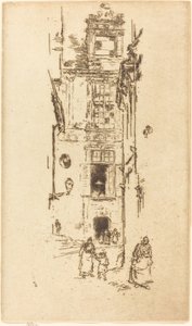 Radnice, Loches, 1888. od James Abbott McNeill Whistler