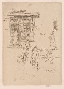 Mramory, asi 1886-88 (lept; tuš na papíře) od James Abbott McNeill Whistler