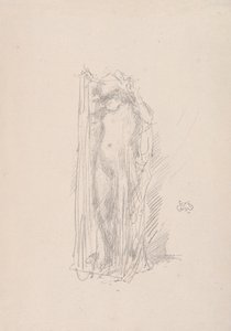 Model Draping, 1890. od James Abbott McNeill Whistler