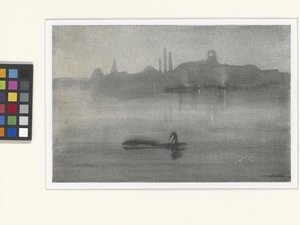 Nocturne: The Thames At Battersea (litotinta) od James Abbott McNeill Whistler