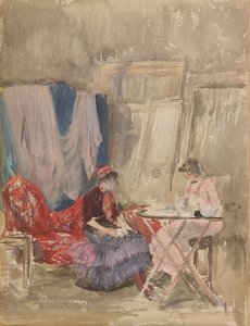 Poznámka v růžové a fialové - Studio, 1883-1884. od James Abbott McNeill Whistler