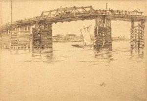 Starý most Battersea, 1879. od James Abbott McNeill Whistler