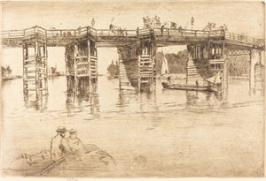 Old Putney Bridge, 1879. od James Abbott McNeill Whistler