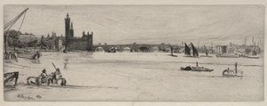 Starý Westminsterský most, 1859. od James Abbott McNeill Whistler