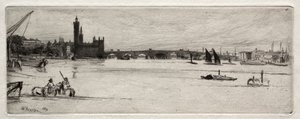 Old Westminster Bridge, 1871. od James Abbott McNeill Whistler
