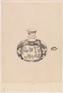Vejčitý zázvorový džbán s víčkem ve tvaru zvonu, 1878. od James Abbott McNeill Whistler