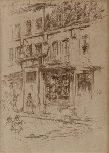Little Butter Street, Brusel, 1887. od James Abbott McNeill Whistler