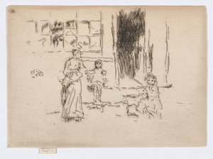 Petticoat Lane, asi 1886-88 (lept; tuš na papíře) od James Abbott McNeill Whistler