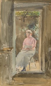 Růžová poznámka - loupaný hrášek, 1882-1884. od James Abbott McNeill Whistler