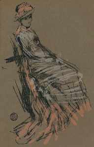 Portrétní studie v pastelu, c19. století, 1903 od James Abbott McNeill Whistler