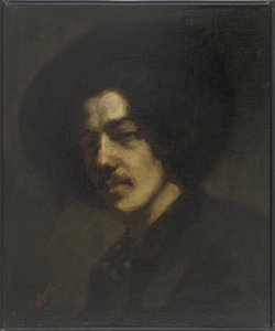 Portrét Whistlera s kloboukem, 1857-59 od James Abbott McNeill Whistler