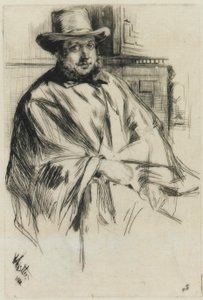 Portrét muže, od James Abbott McNeill Whistler