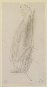 Profilová skica stojící staré ženy, 1858. od James Abbott McNeill Whistler