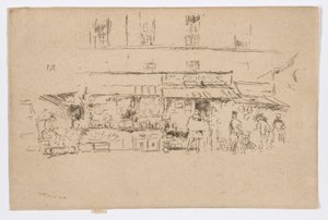 Quai de Montebello od James Abbott McNeill Whistler