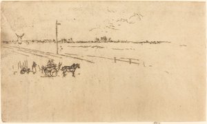Nádraží, Voves, 1887. od James Abbott McNeill Whistler