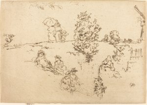 Hradby, sendvič, c. 1887. od James Abbott McNeill Whistler