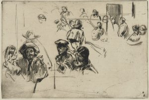 Ratcliffe Highway, 1861 (suchá jehla na papíře) od James Abbott McNeill Whistler