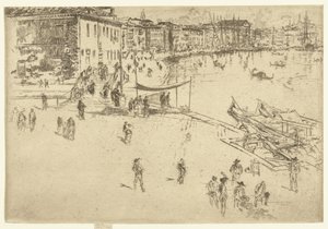 Riva del Sciavoni Riva, nr. 2 Sada dvaceti šesti leptů (název série) od James Abbott McNeill Whistler