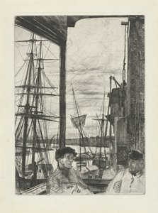 Rotherhithe Šestnáct leptů scén na Temži a dalších témat (název série) od James Abbott McNeill Whistler
