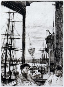 Rotherhithe (nebo Wapping) od James Abbott McNeill Whistler