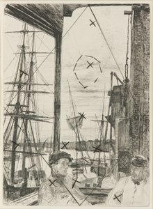 Rotherhithe, 1860. od James Abbott McNeill Whistler