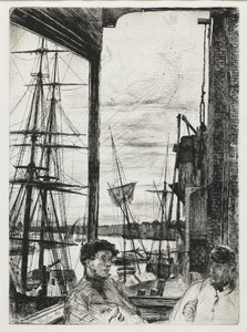 Rotherhithe z „Šestnáct leptů scén na Temži a další předměty“ od James Abbott McNeill Whistler