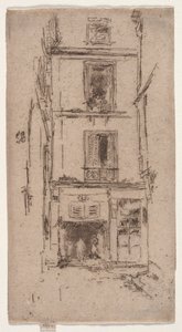 Rue des Bons Enfants, Tours. od James Abbott McNeill Whistler