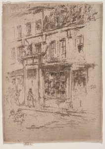 Rue du Buerre, Brusel. od James Abbott McNeill Whistler