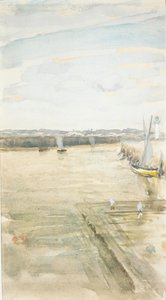 Scéna na Mersey. od James Abbott McNeill Whistler