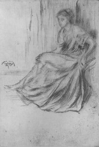 Sedící dívka, c1869, 1904 od James Abbott McNeill Whistler