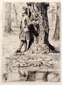 Seymour stojící pod stromem od James Abbott McNeill Whistler