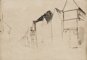 Náčrt domů, 1858. od James Abbott McNeill Whistler
