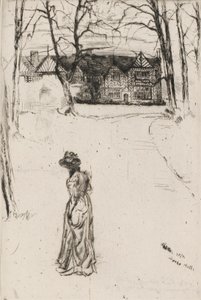 Speke Hall: Avenue, 1870. od James Abbott McNeill Whistler