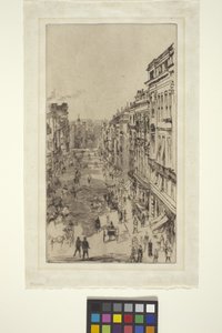 St. James Street (lept) od James Abbott McNeill Whistler
